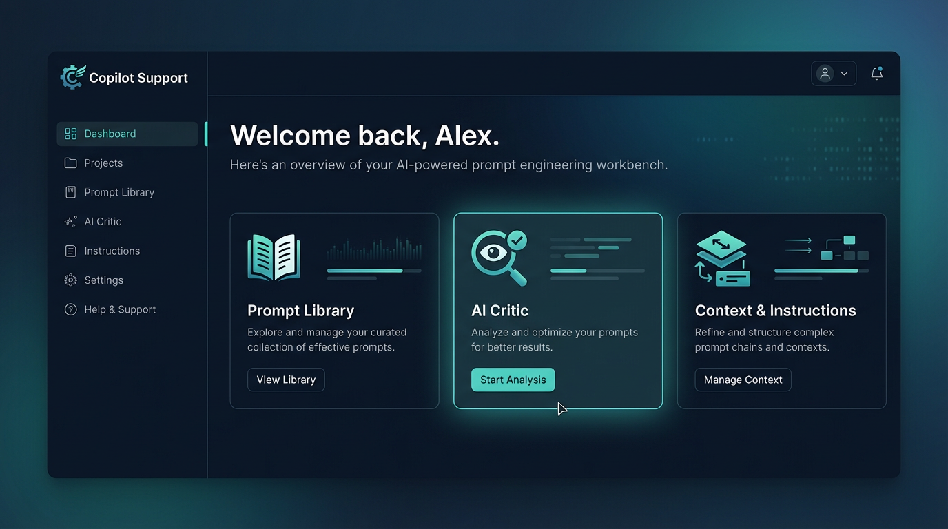AI for Work support interface